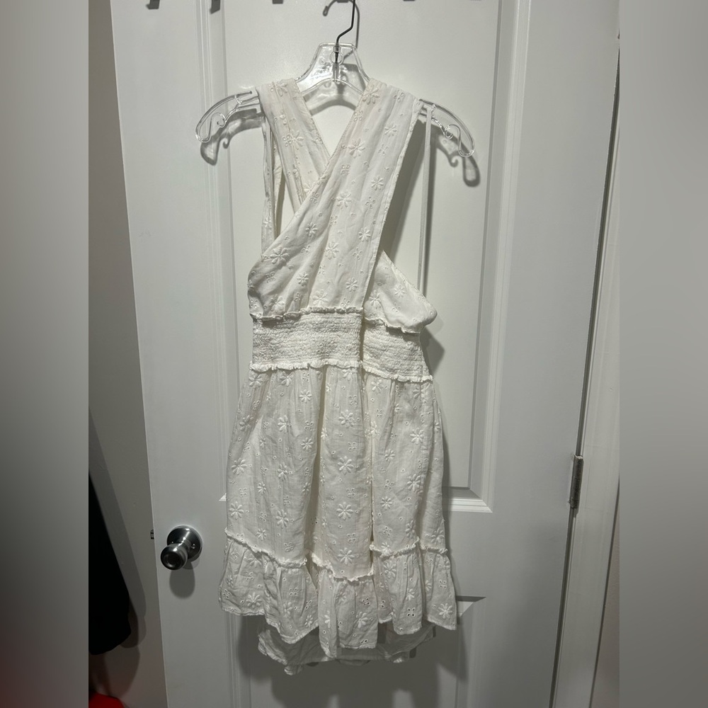 Aerie Halter Top White Lace Dress Sz XL - Picture 4 of 11